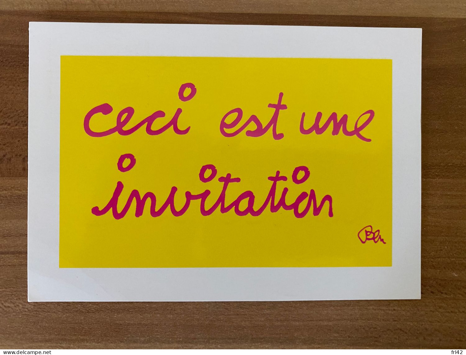 ENTIER POSTAL CP NEUVE CECI EST UNE INVITATION 2005 - Prêts-à-poster: Other (1995-...)