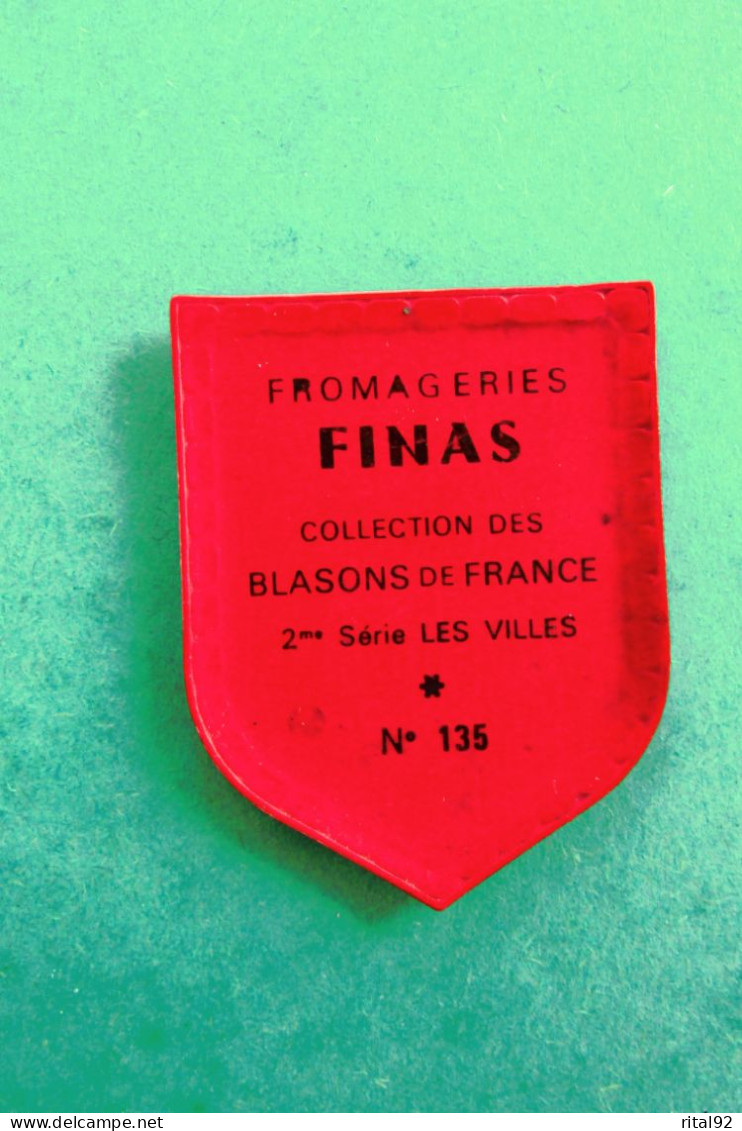 Chromo/Image Plastifié "Fromageries FINAS" - Série "Blasons De FRANCE" - Années 60/70 - Sonstige & Ohne Zuordnung