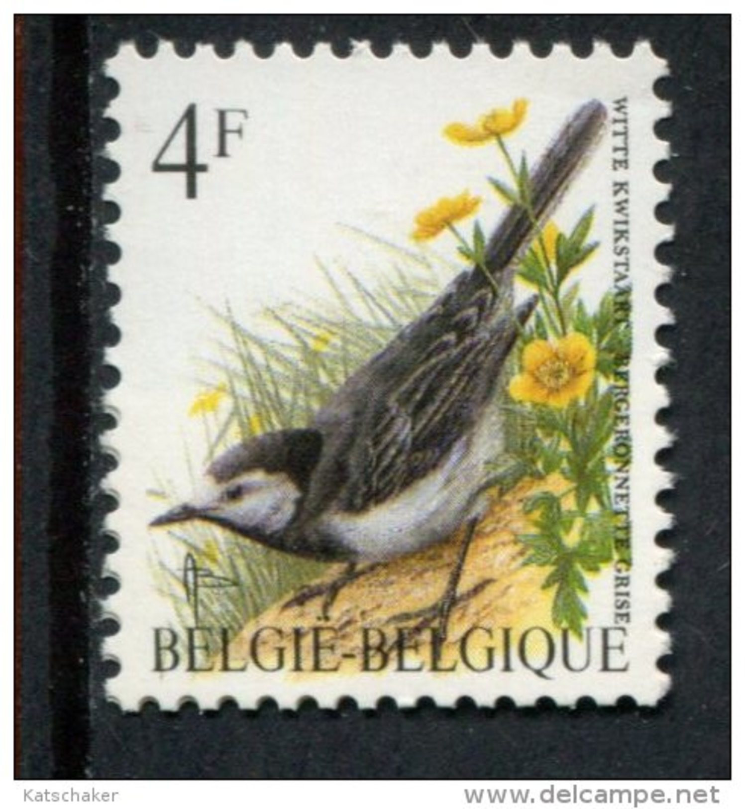 256101709 1992 OCB 2474 (XX) POSTFRIS MINT NEVER HINGED - BUZIN - BIRDS - WITTE KWIKSTAART - BERGERONNETTE GRISSE - 1985-.. Vogels (Buzin)
