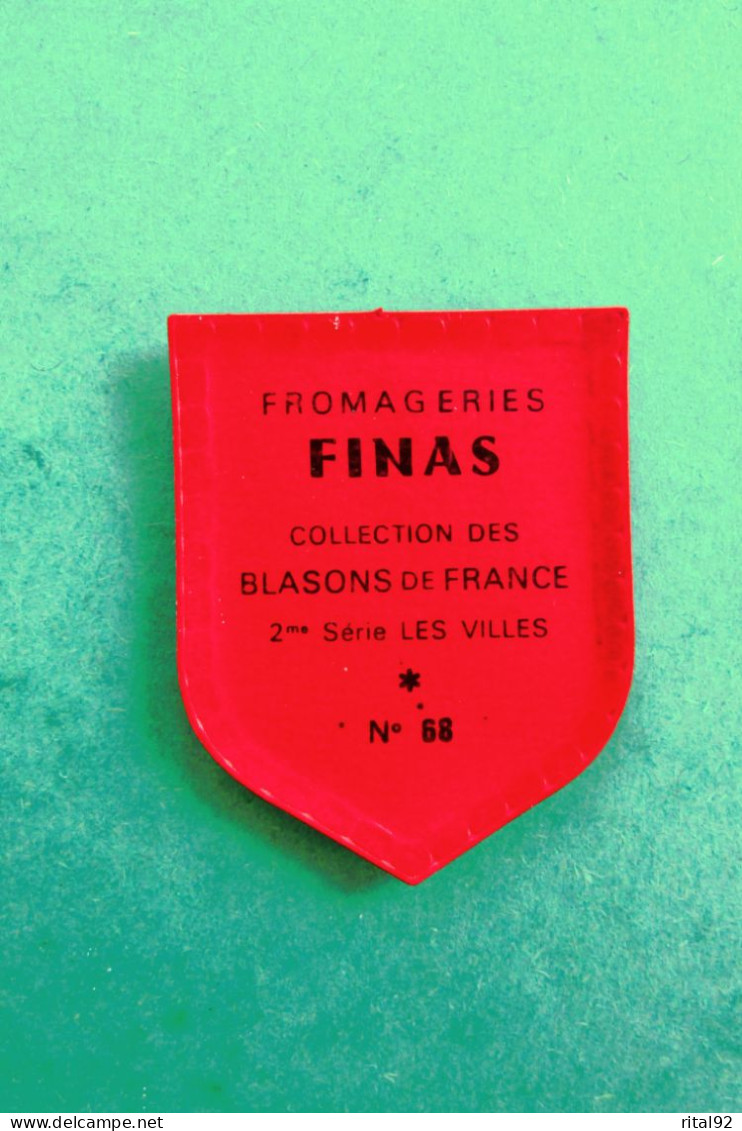 Chromo/Image Plastifié "Fromageries FINAS" - Série "Blasons De FRANCE" - Années 60/70 - Sonstige & Ohne Zuordnung