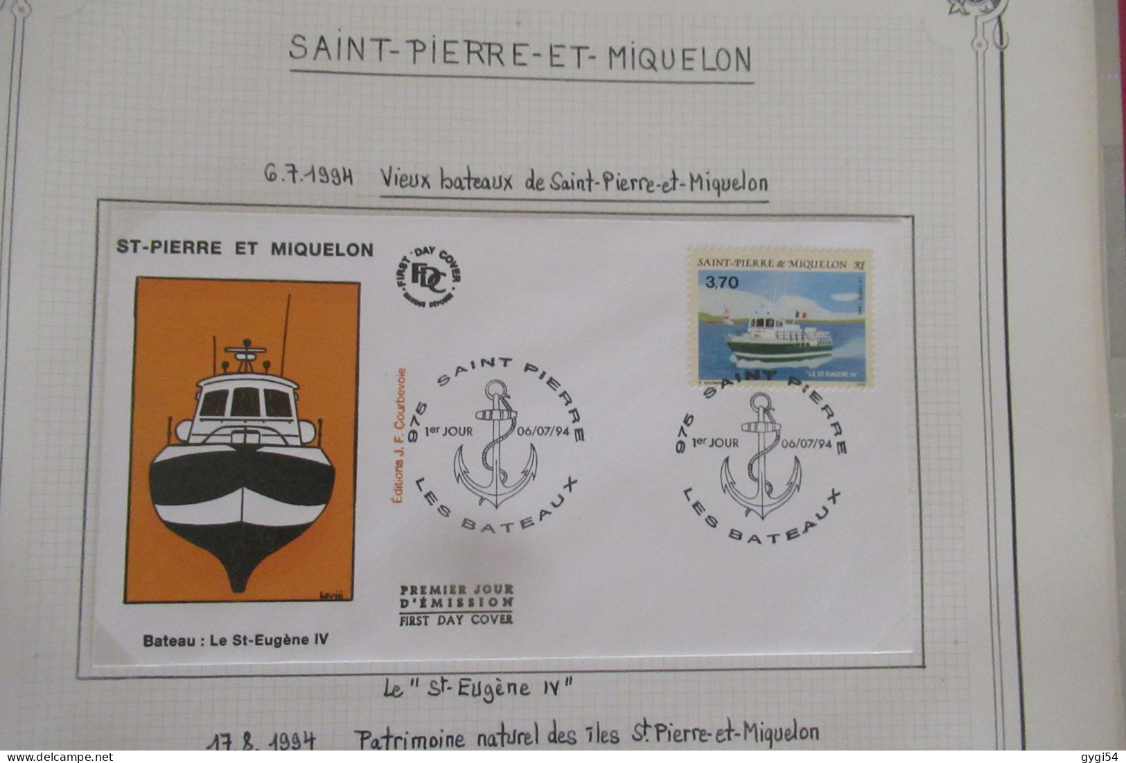 Saint-Pierre et Miquelon FDC   1994