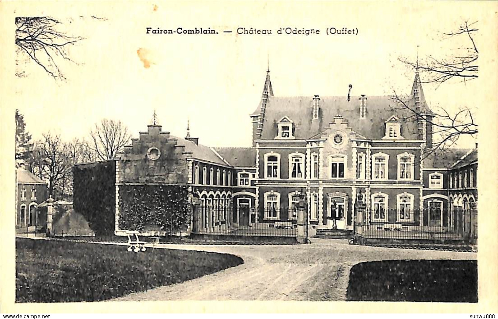 Fairon-Comblain - Château D'Odeigne (Ouffet Edit. Jos. Paquay) - Hamoir