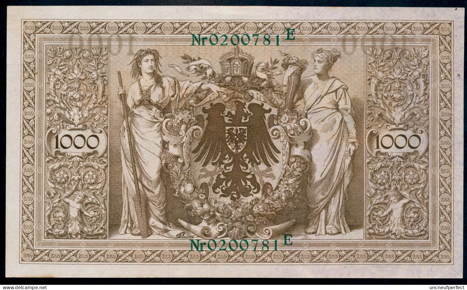 P45b Ro 46b DEU-69b  7 Chifres N°0200781E * UNC NEUF * Lettre  H  1000 Mark 1910 - 1000 Mark