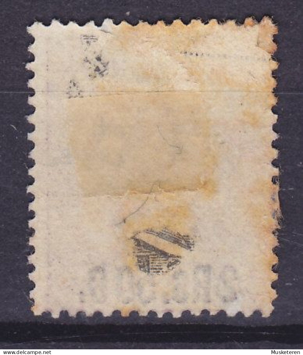 Mauritius 1878 Mi. 51, 2 RS 50 C./5 Sh. Queen Victoria Overprinted Aufdruck, MH* - Mauricio (...-1967)