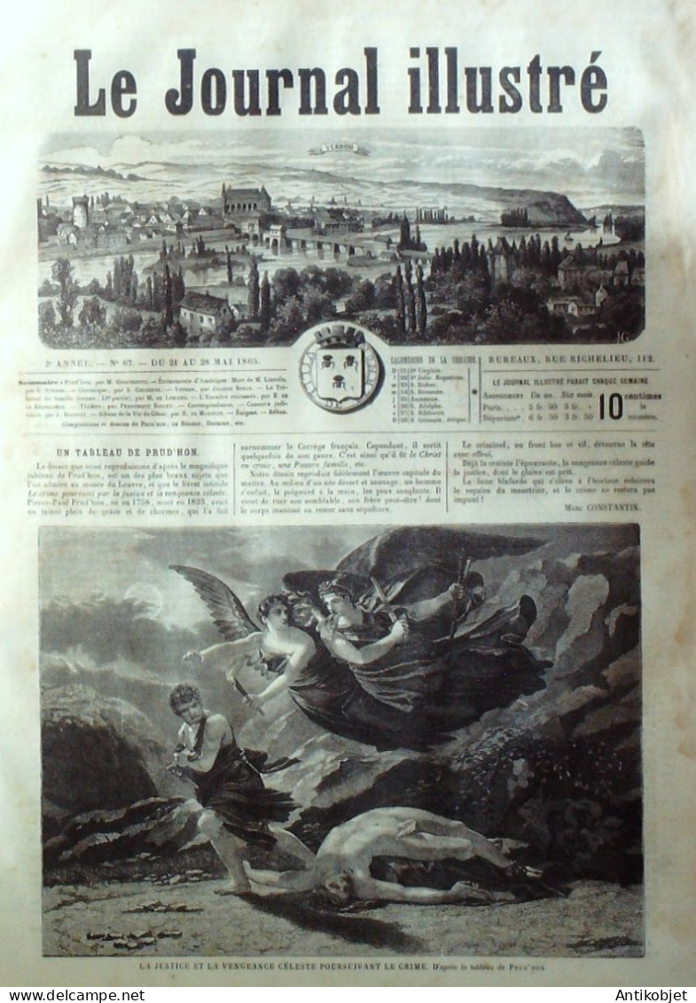 Le Journal Illustré 1865 N°67 Vernon (27) Alger Voyage De L'empereur Honoré Daumier - 1850 - 1899