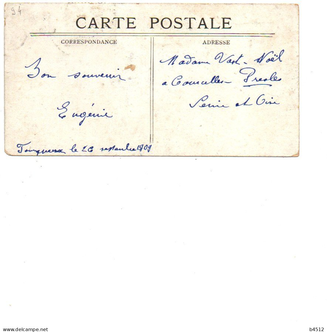 94 BRY Carte Minimum 1909 - Bry Sur Marne