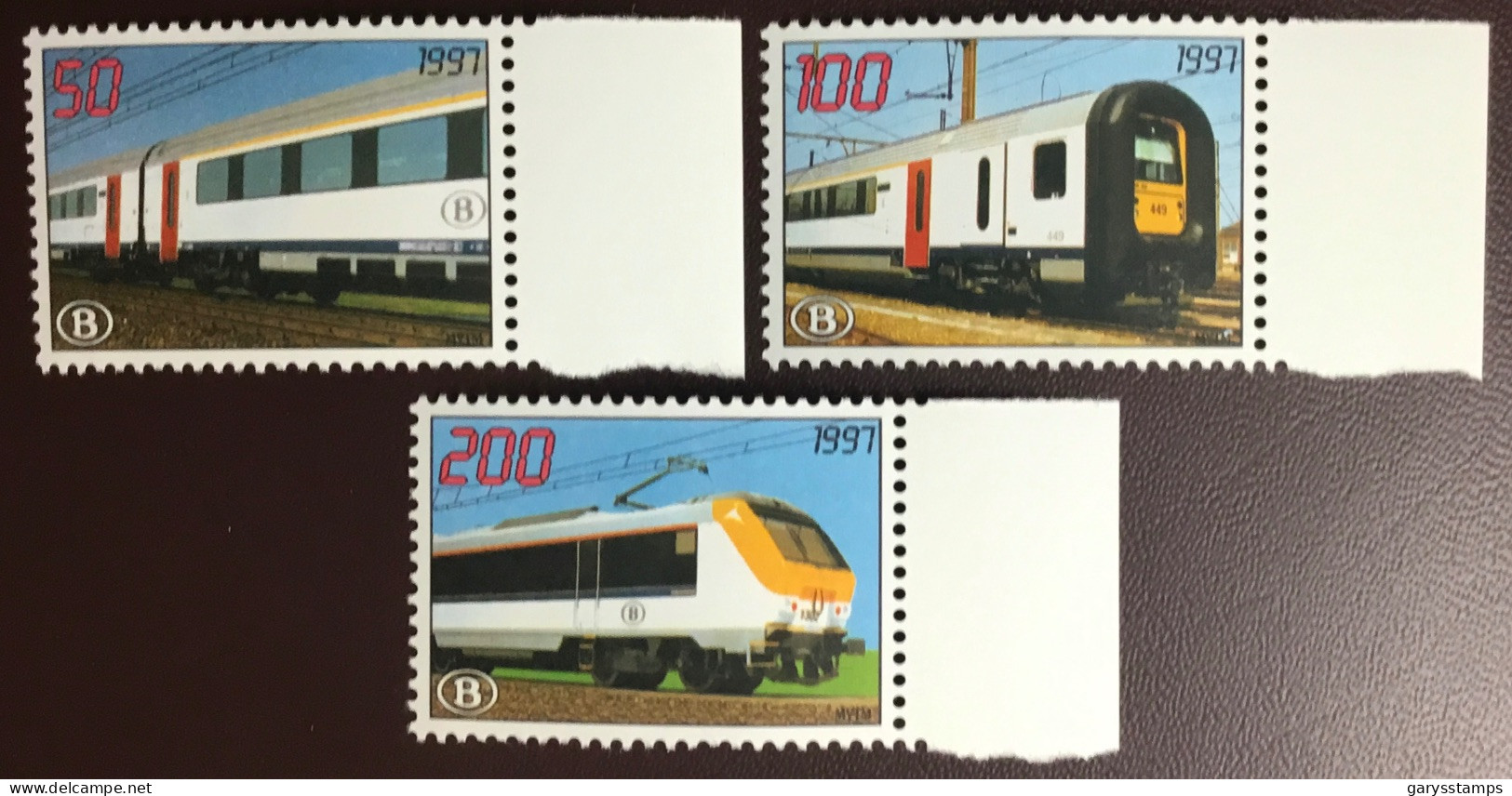 Belgium 1997 Modernisation Railway Stamps Set MNH - 1996-2013 Labels [TRV]