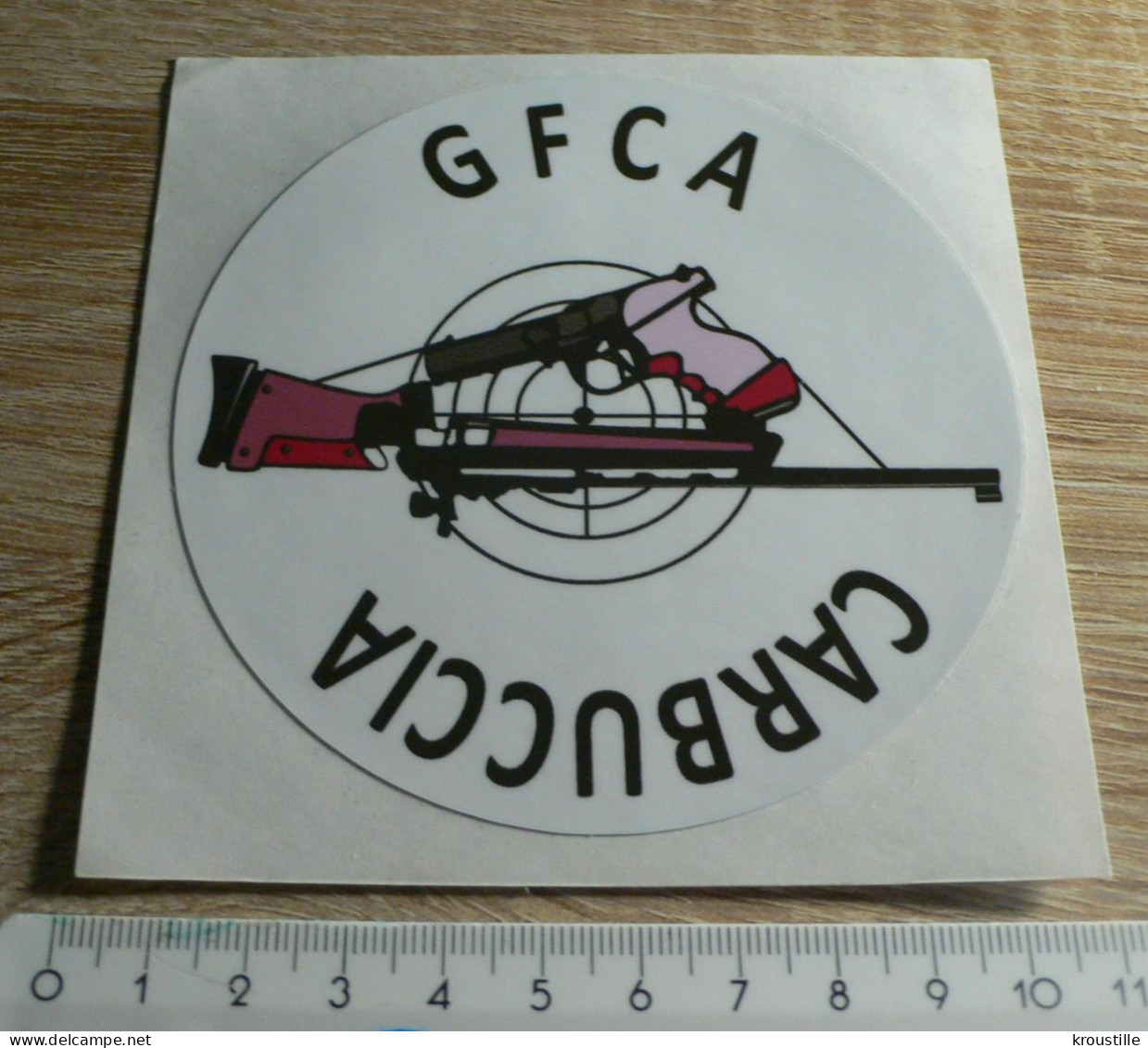 TIR SPORTIF : AUTOCOLLANT GFCA CARBUCCIA - Stickers
