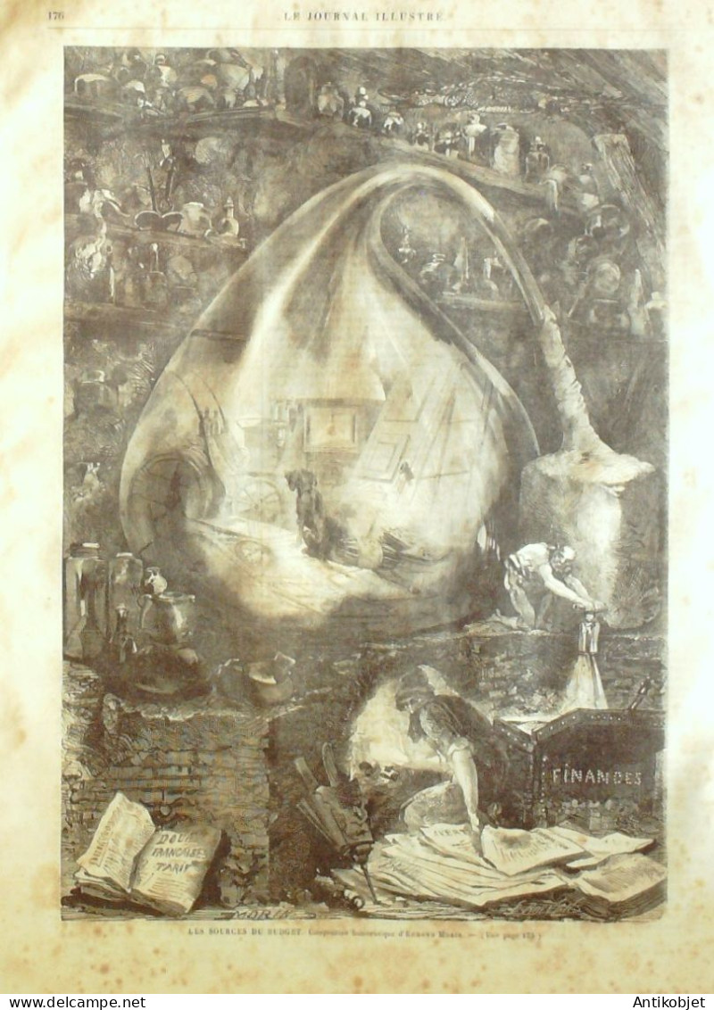 Le Journal Illustré 1865 N°68 Lorient (56) Triomphe De César Inez Et Juan - 1850 - 1899