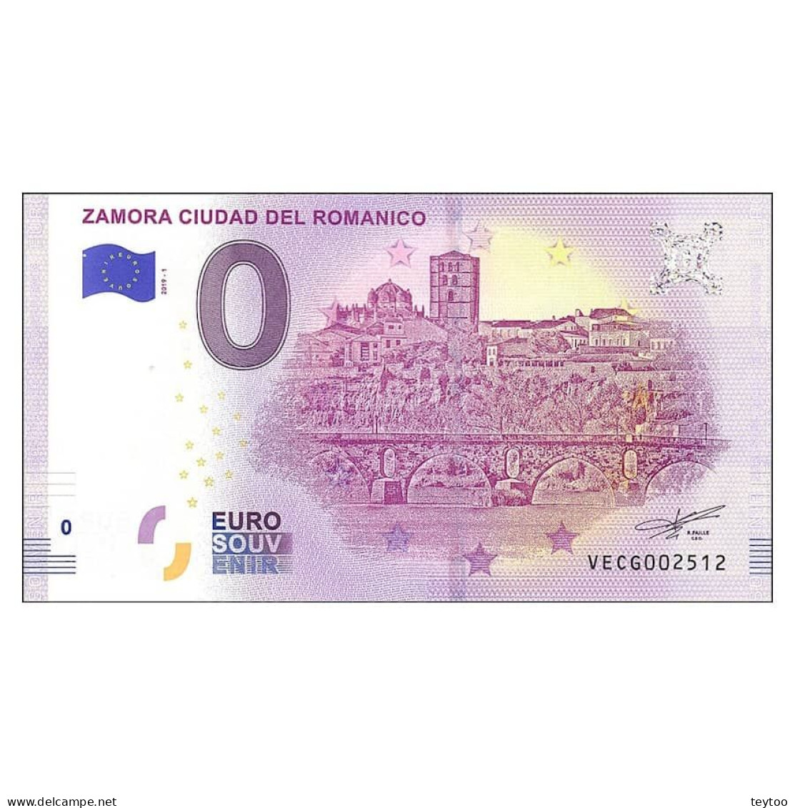 C2640# 0 Euros. España. Zamora, Ciudad Del Románico (SC) 2019-1A - [ 8] Specimen