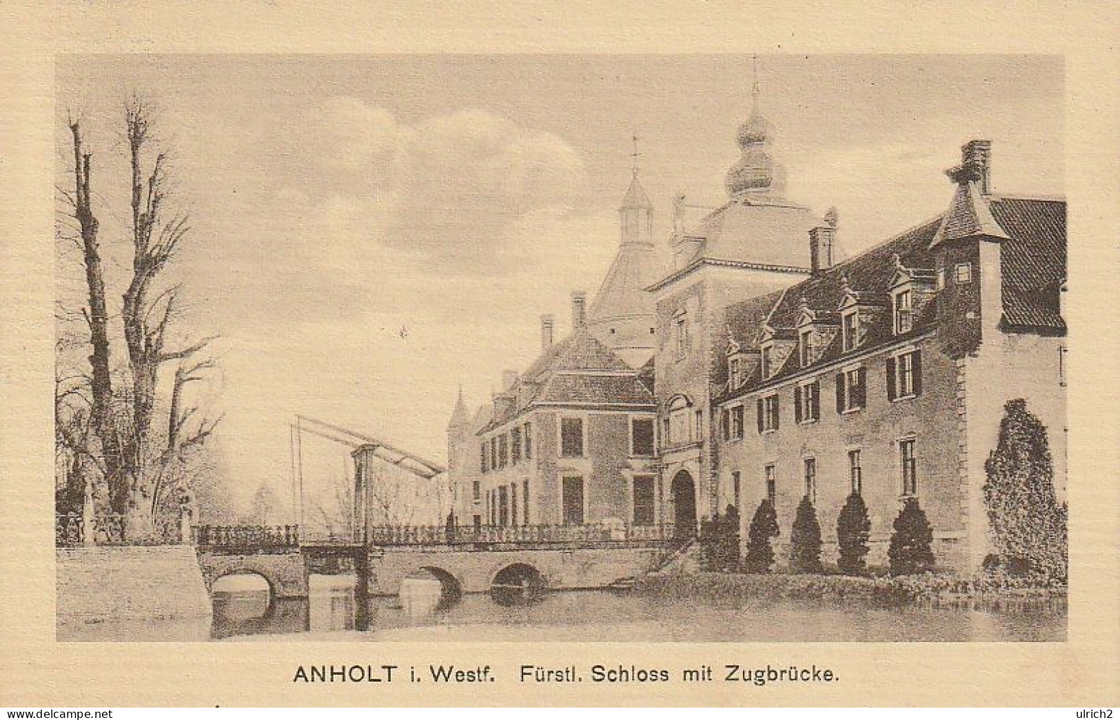 AK Anholt I. Westf. - Fürstl. Schloss Mit Zugbrücke - 1914  (69126) - Borken