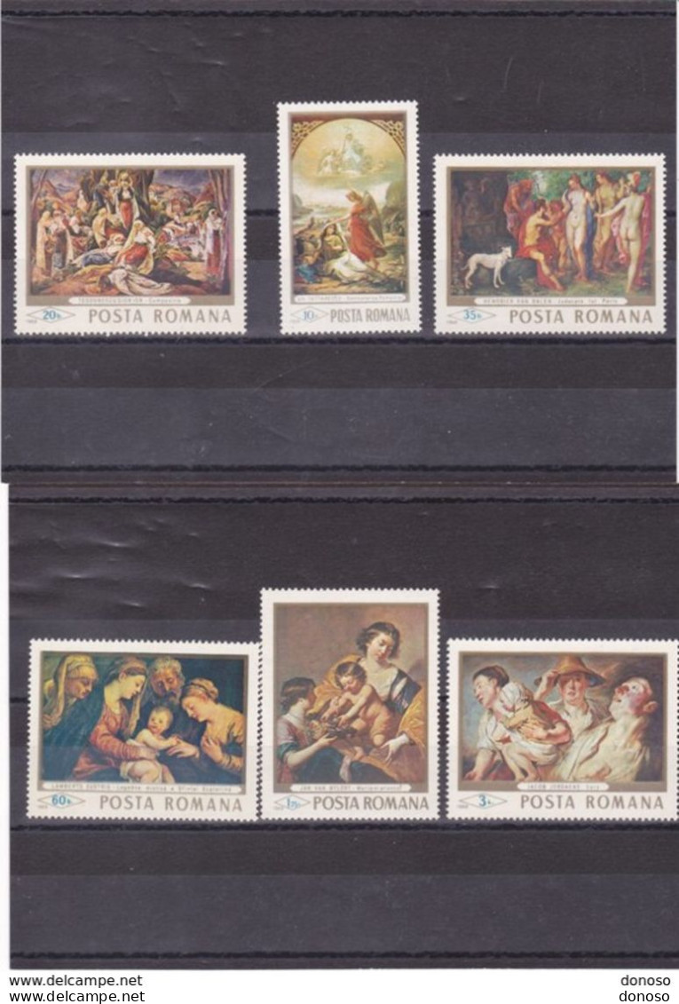 ROUMANIE 1968 PEINTURES Yvert 2408-2413, Michel 2706-2711 NEUF** MNH Cote 7,50 Euros - Unused Stamps