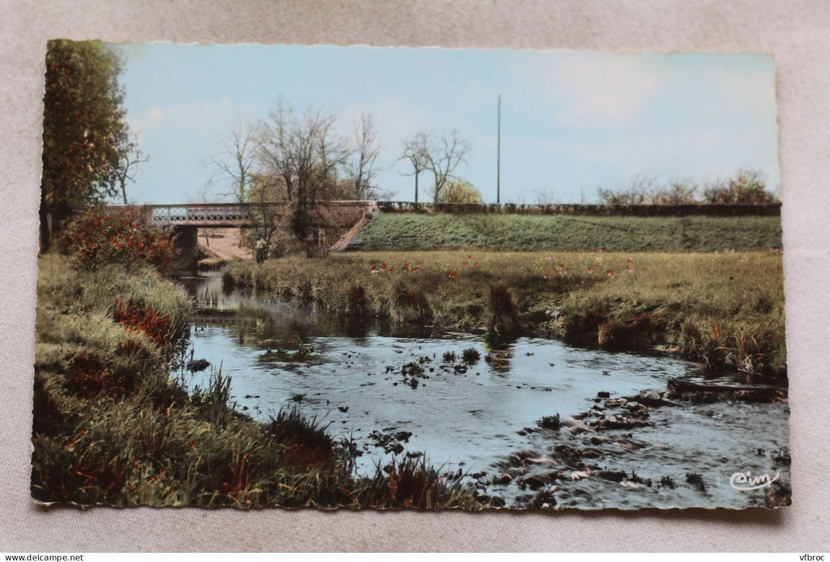 Cpsm, Autry Le Chatel, La Notre Heure Au Pont Des Planches, Loiret 45 - Otros & Sin Clasificación