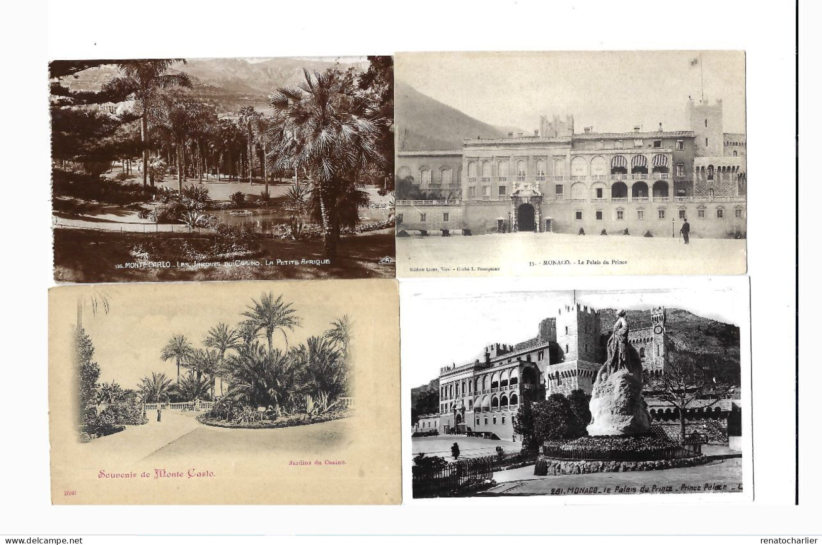 Lot De 8 Cartes Postales"Monaco". - Collections & Lots