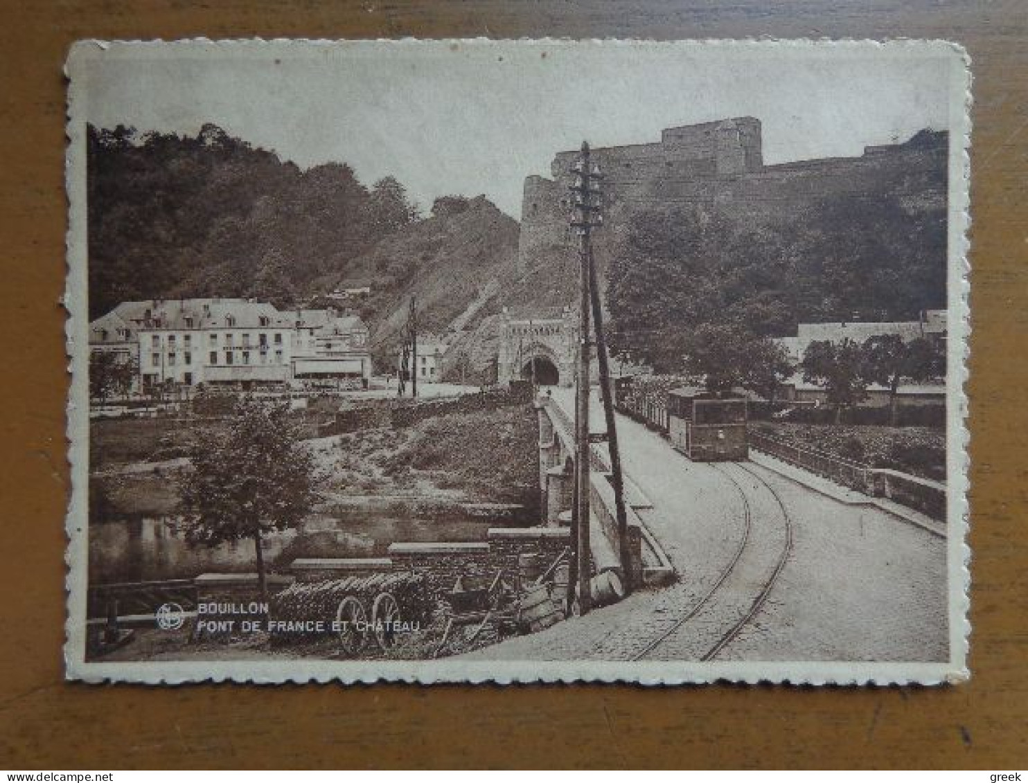 Bouillon: Pont De France Et Chateau (trein, Train) -> Beschreven - Bouillon