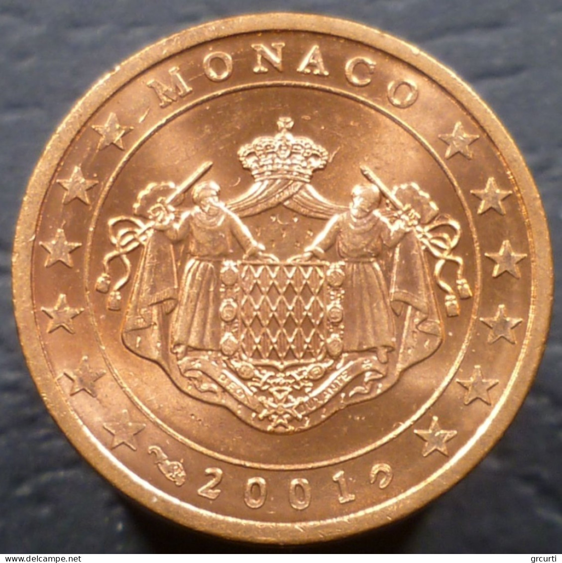 Monaco - 2 Centesimi 2001 - Da Starter Kit - KM# 168 - Mónaco