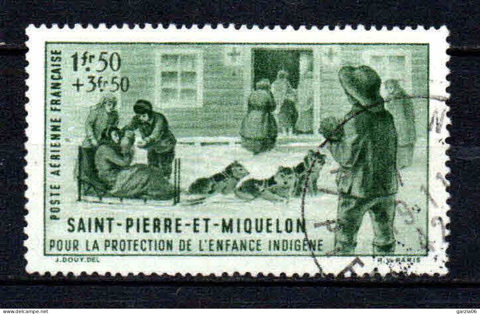 St Pierre Et Miquelon - 1942 - Œuvres De L' Enfance  - PA 1   - Oblit - Used - Usati