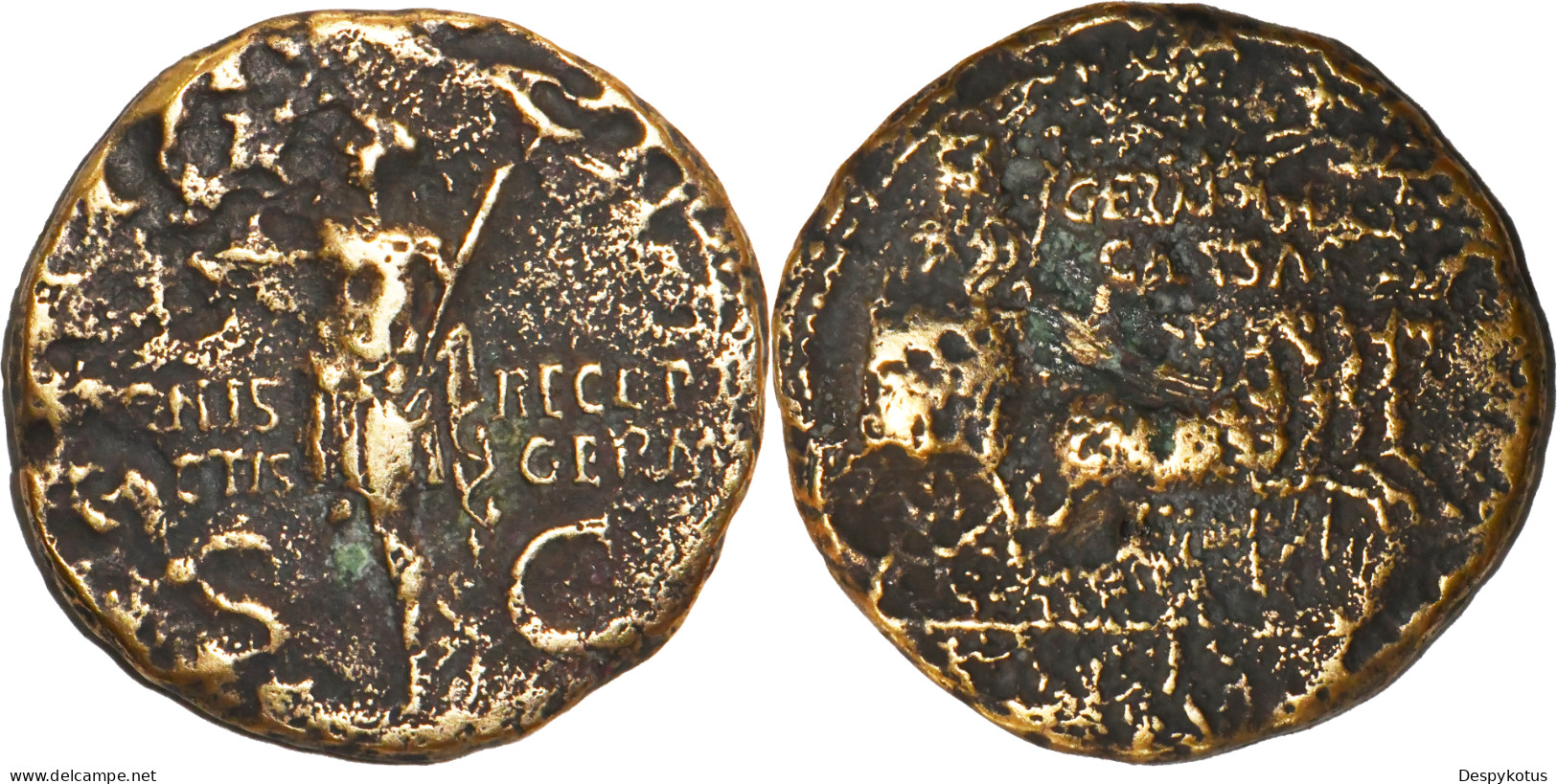 ROME - Dupondius - GERMANICUS - Quadrige - RARE - RIC.57 - 19-234 - Die Julio-Claudische Dynastie (-27 / 69)