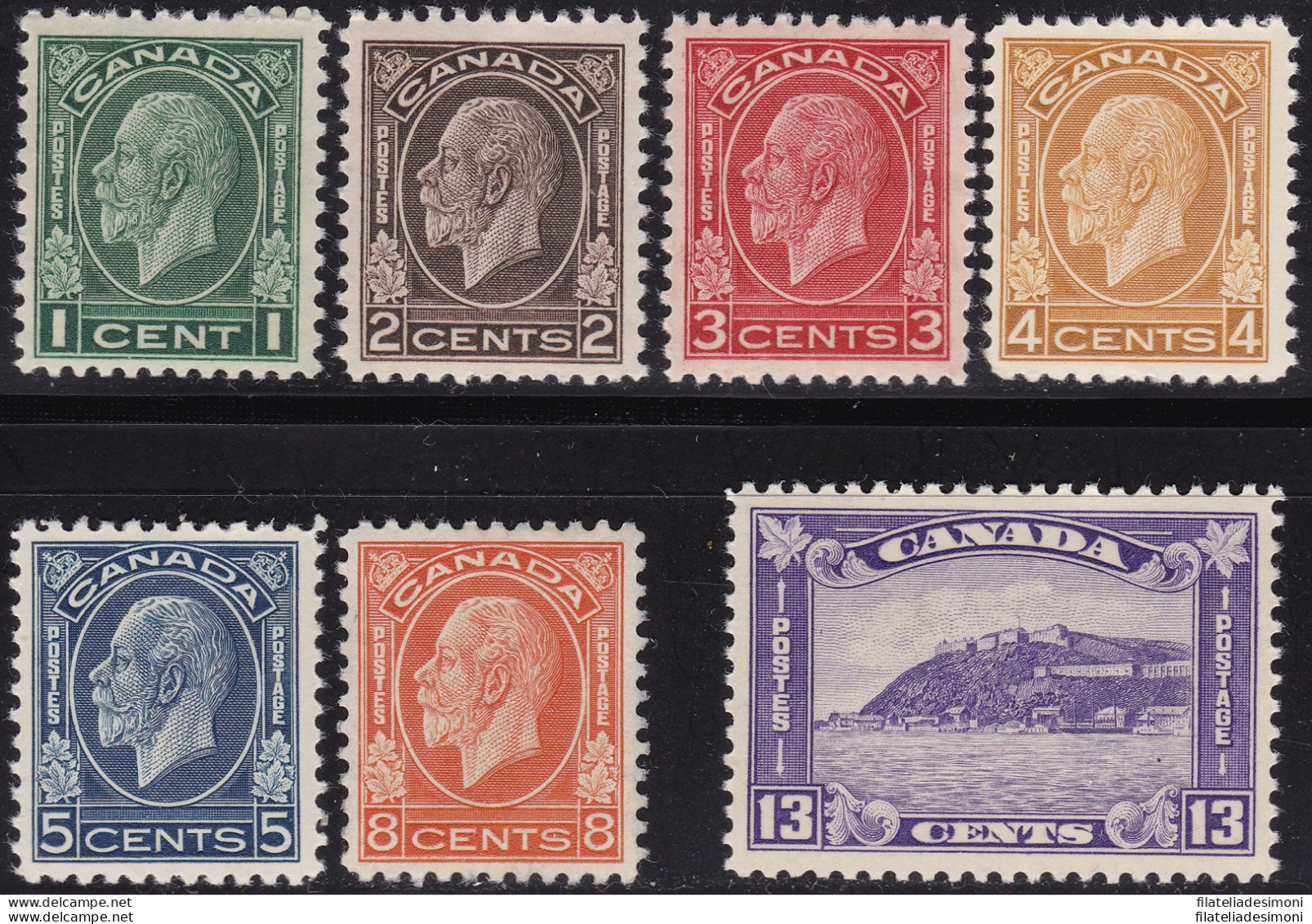 1932-33 CANADA - SG 319/325 Set Of 8  MNH/** - Andere & Zonder Classificatie