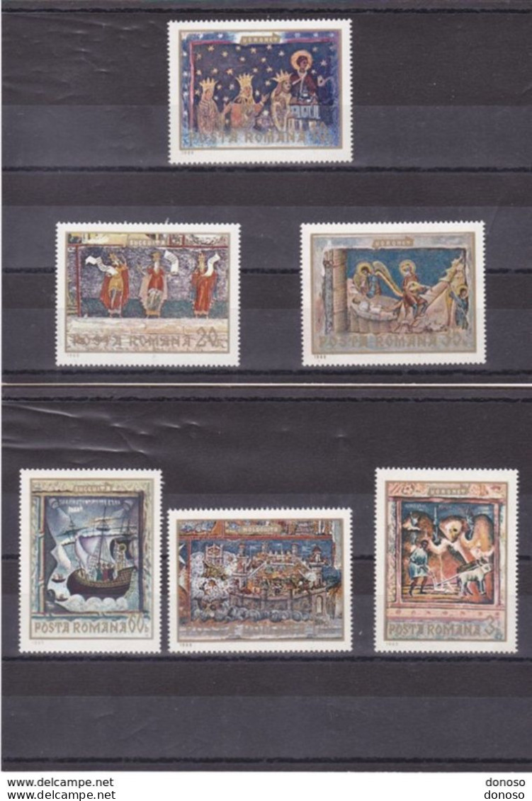 ROUMANIE 1969 PEINTURES FRESQUES Yvert 2497-2502, Michel 2814-2819 NEUF** MNH Cote 6 Euros - Nuovi