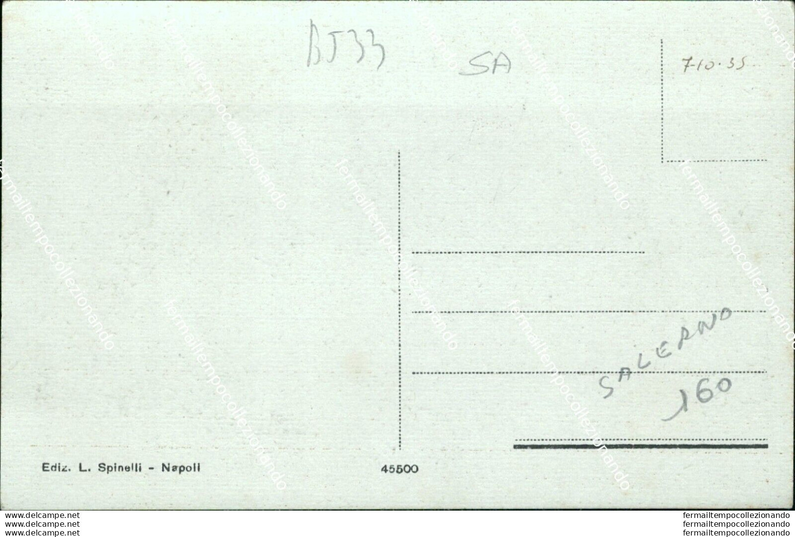 Bt33 Cartolina Angri Stazione Ferroviaria Provincia Di  Salerno Campania - Salerno