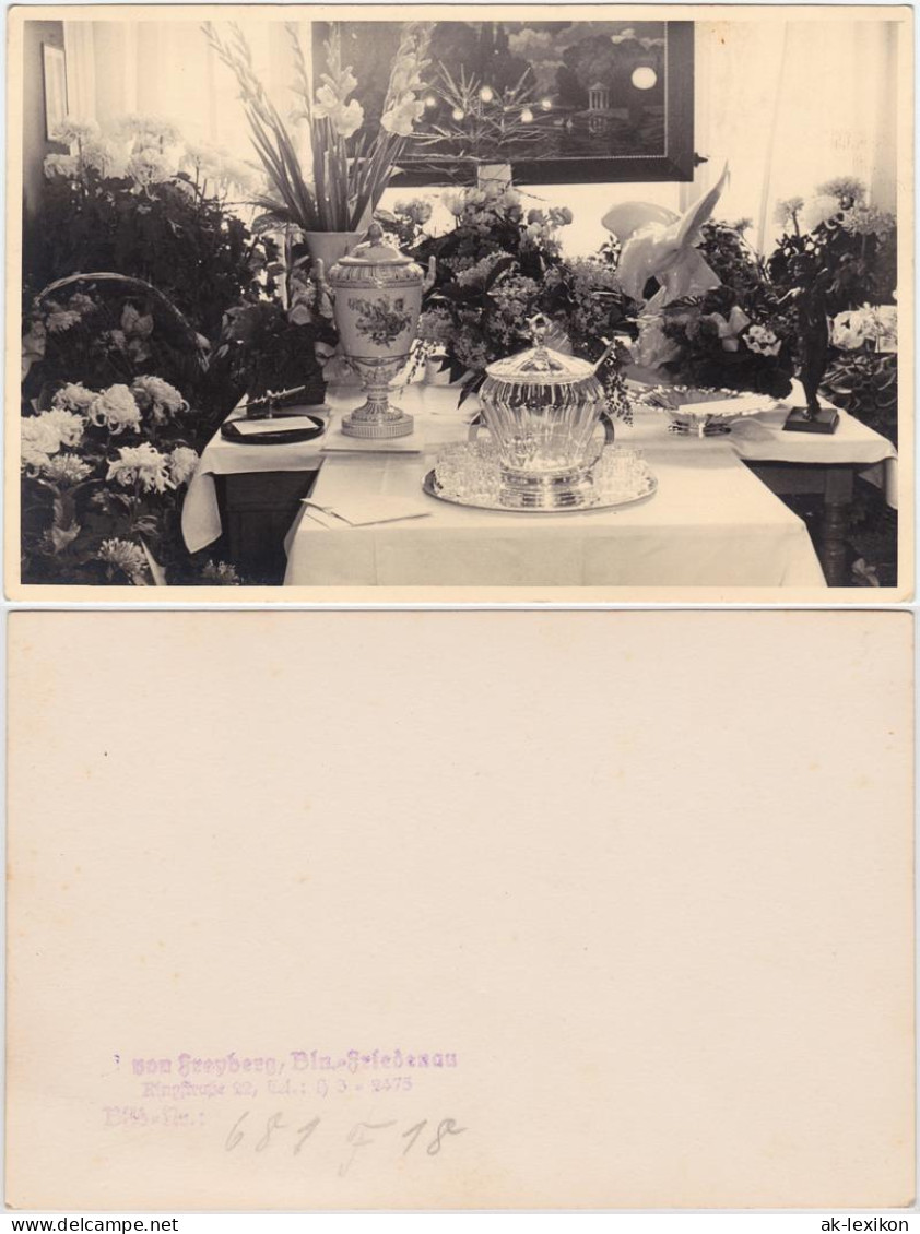 Foto  Von Freyberg, Bin-Friedenau. Blumensträuße 1920 Privatfoto - A Identifier