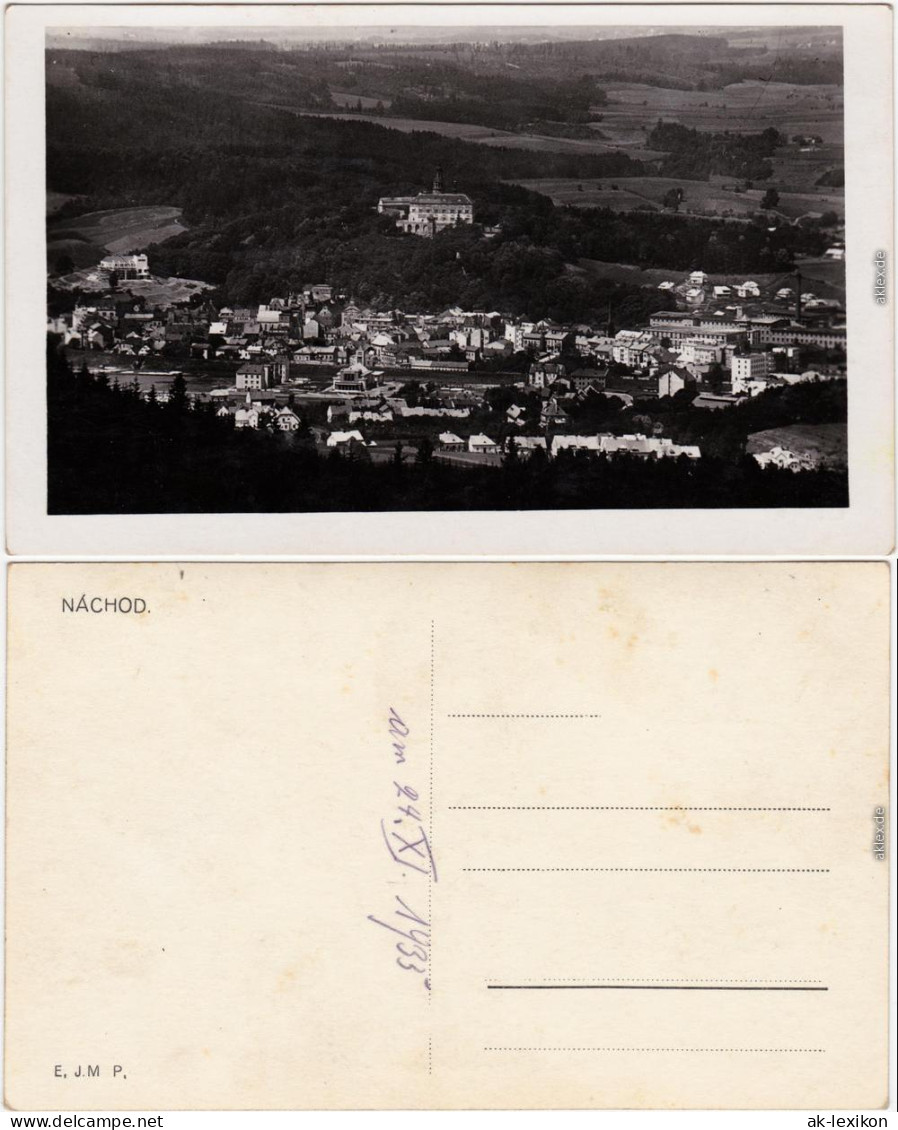 Nachod Náchod Blick Auf Die Stadt Foto Ansichtskarte 1930 - Czech Republic