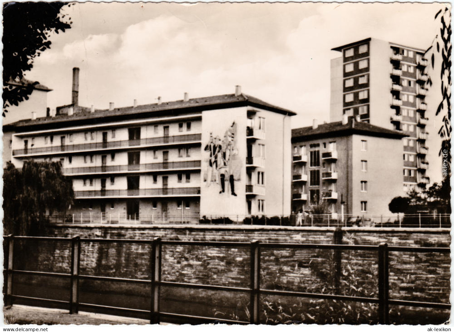 Pforzheim Die Neue Au Am Hochhaus Foto Ansichtskarte  1958 - Pforzheim