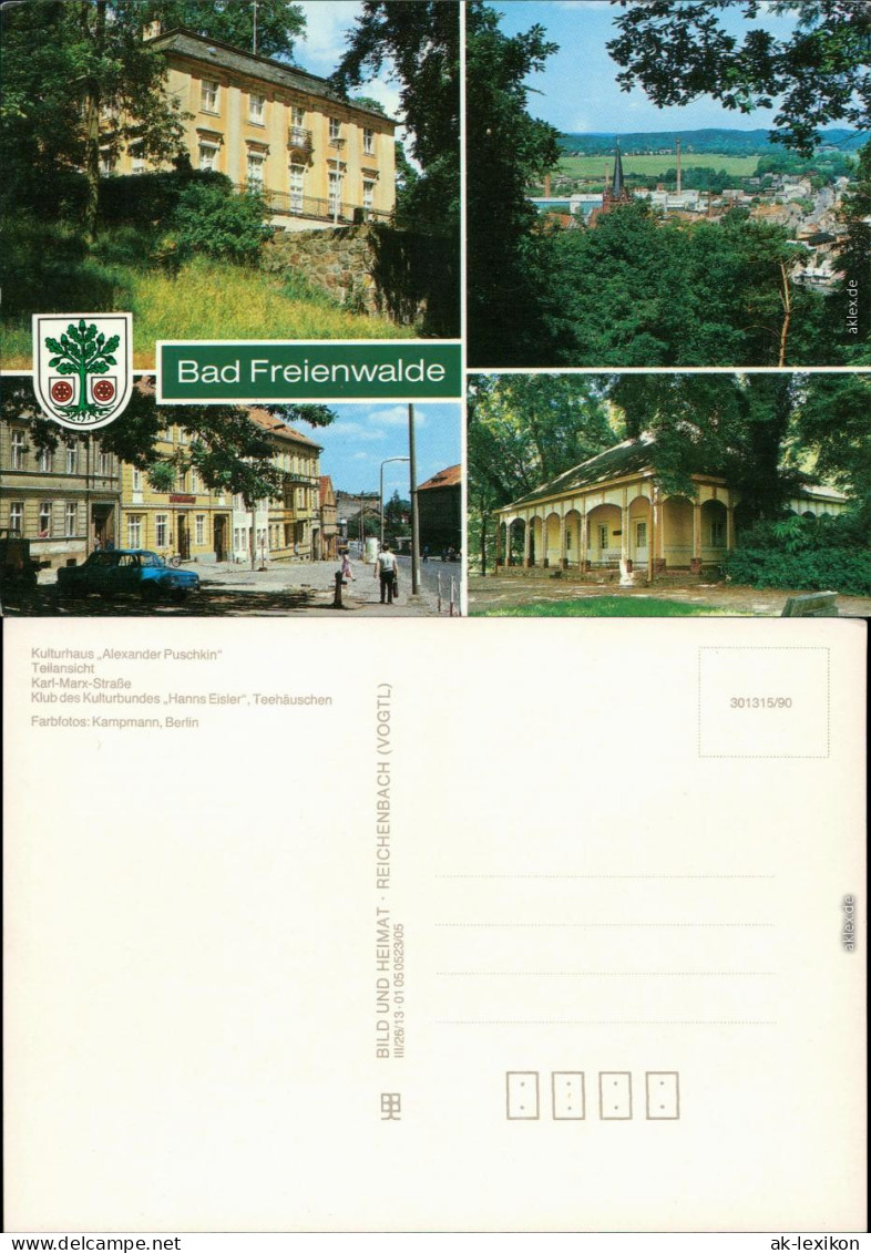 Bad Freienwalde Kulturhaus Alexander Puschkin,   Karl-Marx-Straße,   1990 - Bad Freienwalde