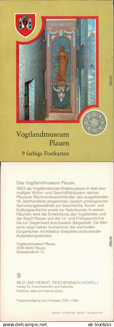 Plauen (Vogtland) Vogtlandmuseum 1986 (nur Deckblatt Von Serie) - Plauen