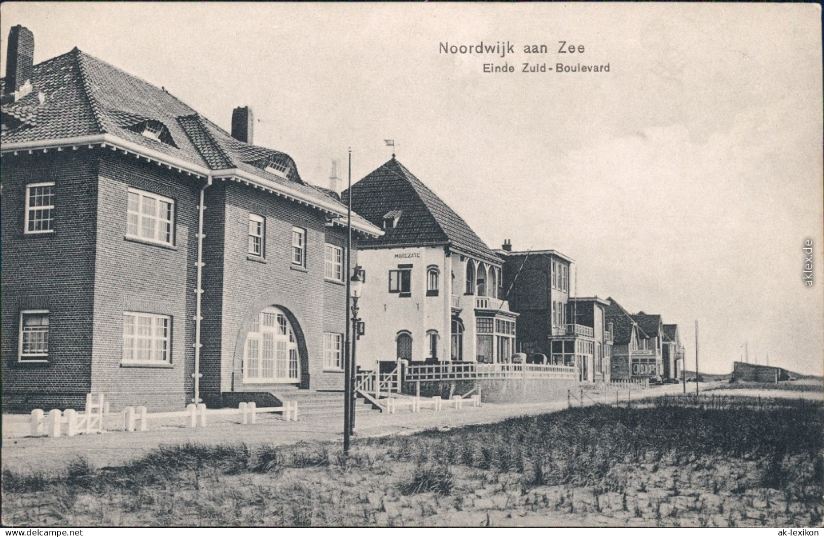 Noordwijk Einde Zuld Boulevard Südholland Ansichtskarte 1916 - Noordwijk (aan Zee)