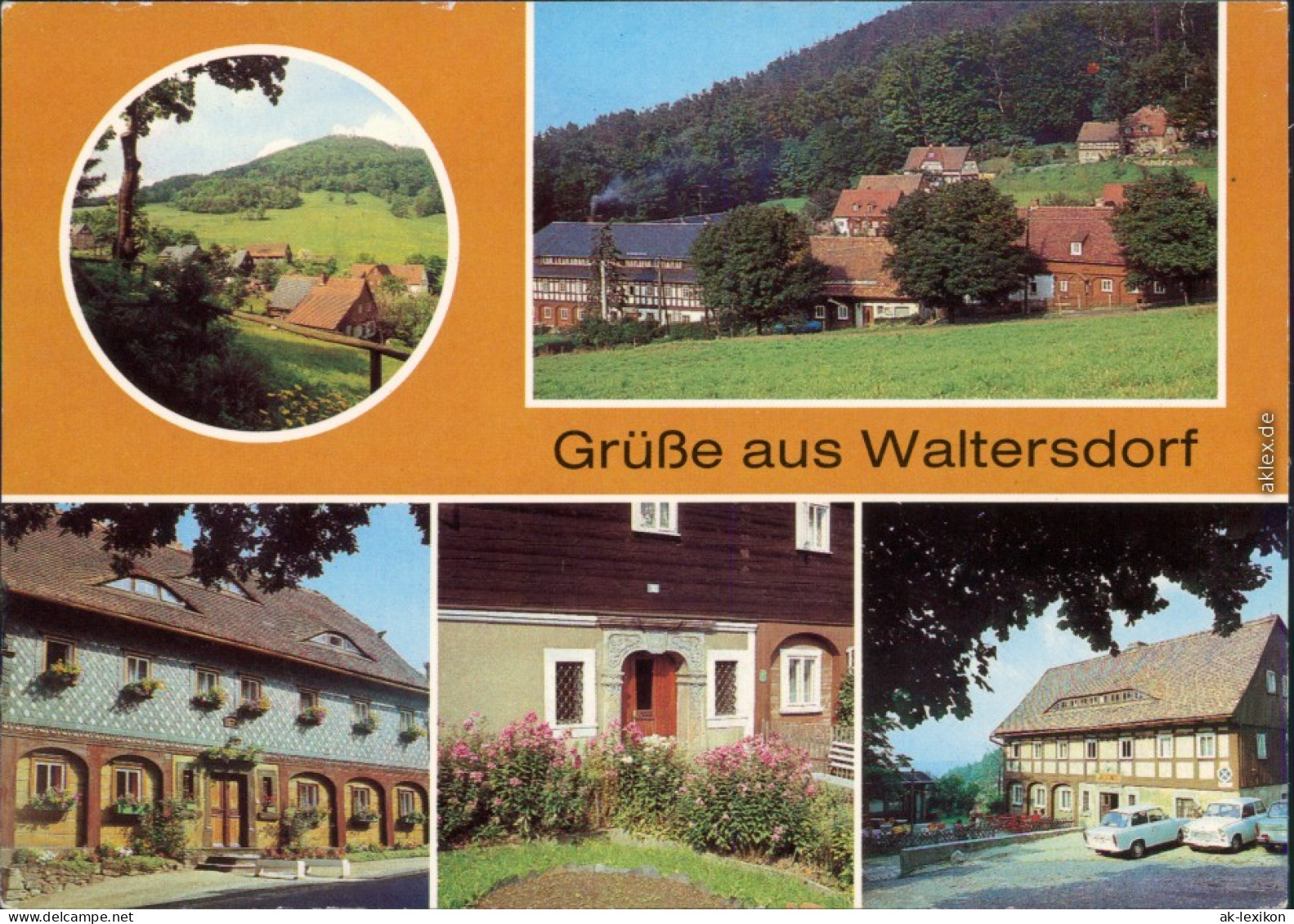 Waltersdorf Großschönau  Sonneberg,  Umgebindehauses, Konsumgaststätte  1985 - Grossschönau (Sachsen)