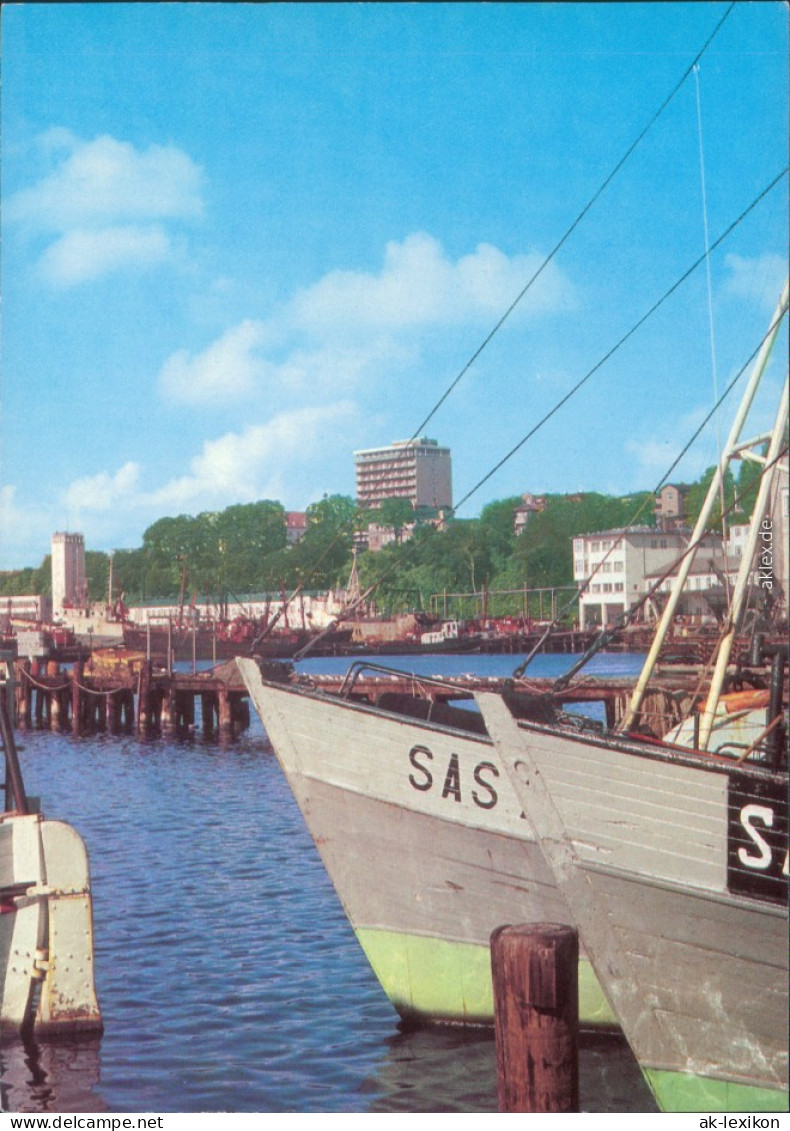 Sassnitz Saßnitz Fischereihafen Ansichtskarte  1981 - Sassnitz