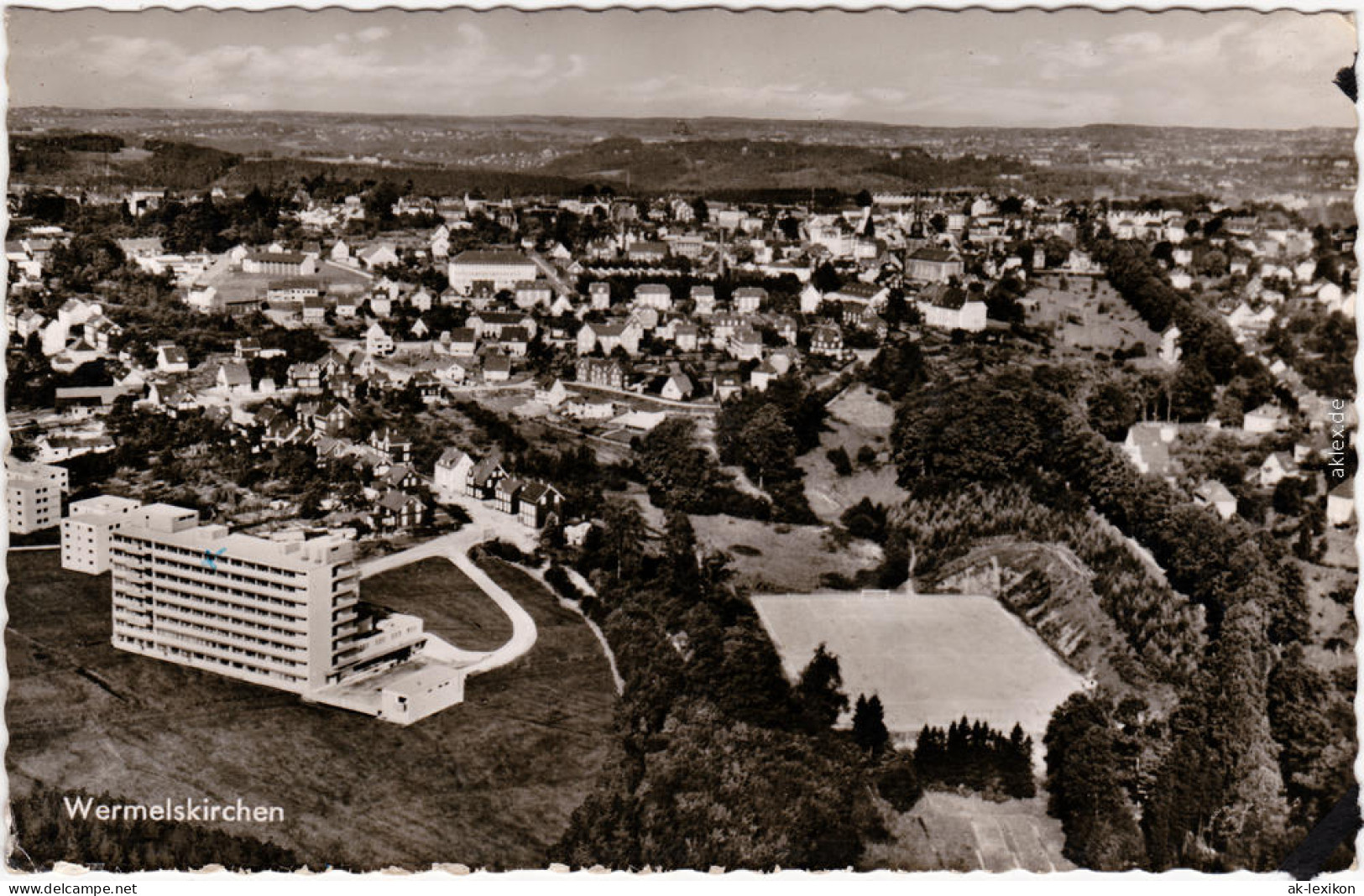 Wermelskirchen Luftbild Panorama Ansichtskarte 1962 - Wermelskirchen