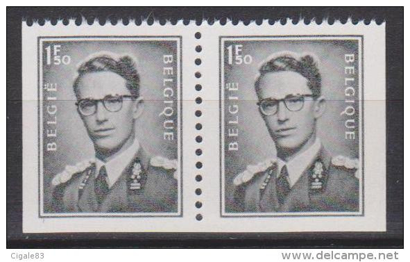 Belgique N° 1561e ** Du B3-B5 - S.M. Le Roi Baudouin - Se Tenant - 1970 - Neufs