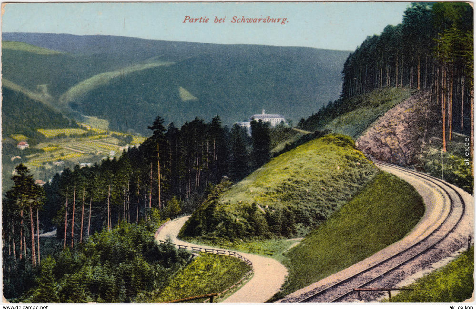 Schwarzburg Partie An Der Schwarzburg - Gleise Ansichtskarte  1914 - Autres & Non Classés