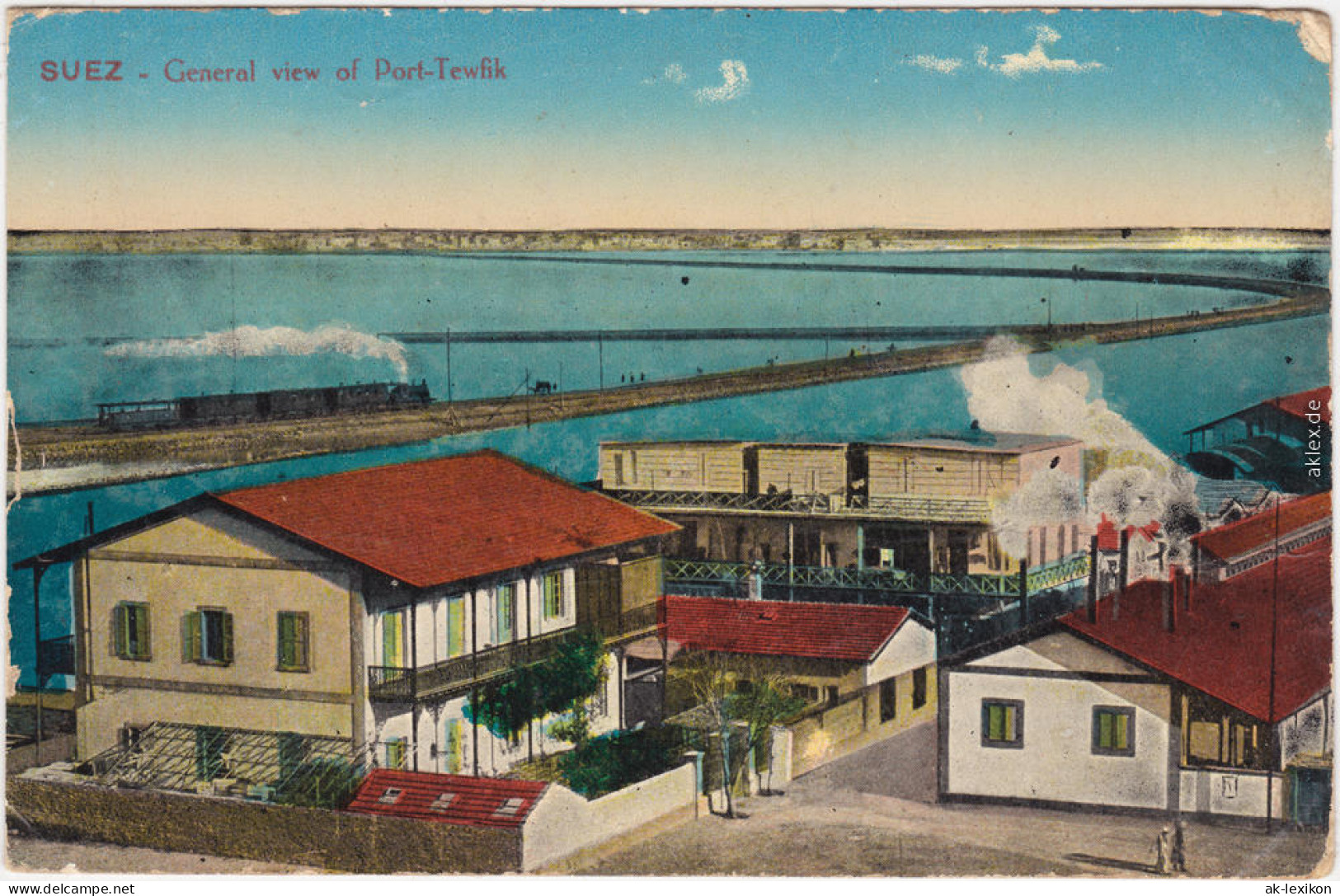 Suez‎ As-Suways General View Of Port- Tewfik/Hafen Und Verladebahnhof 1914 - Sues