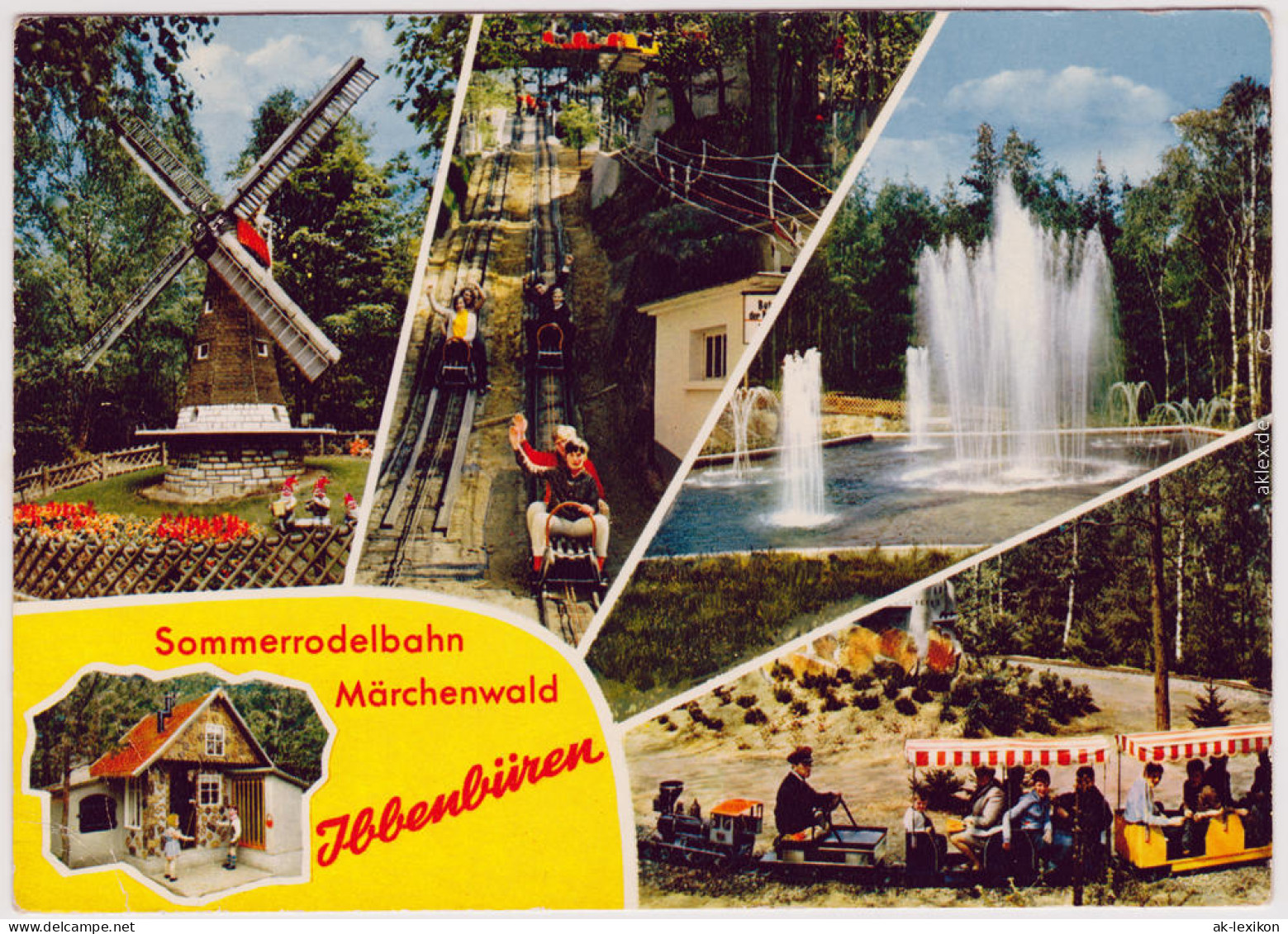 Ibbenbüren Sommerrodelbahn - Märchenwald Ansichtskarte 1975 - Ibbenbueren