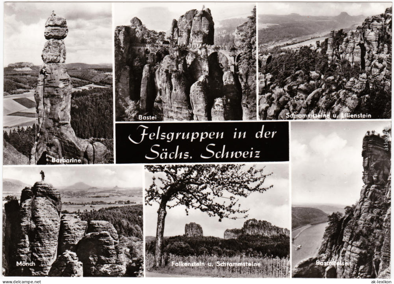 Pfaffendorf-Königstein (Sächsische Schweiz) Felsengruppen   1979  - Koenigstein (Saechs. Schw.)