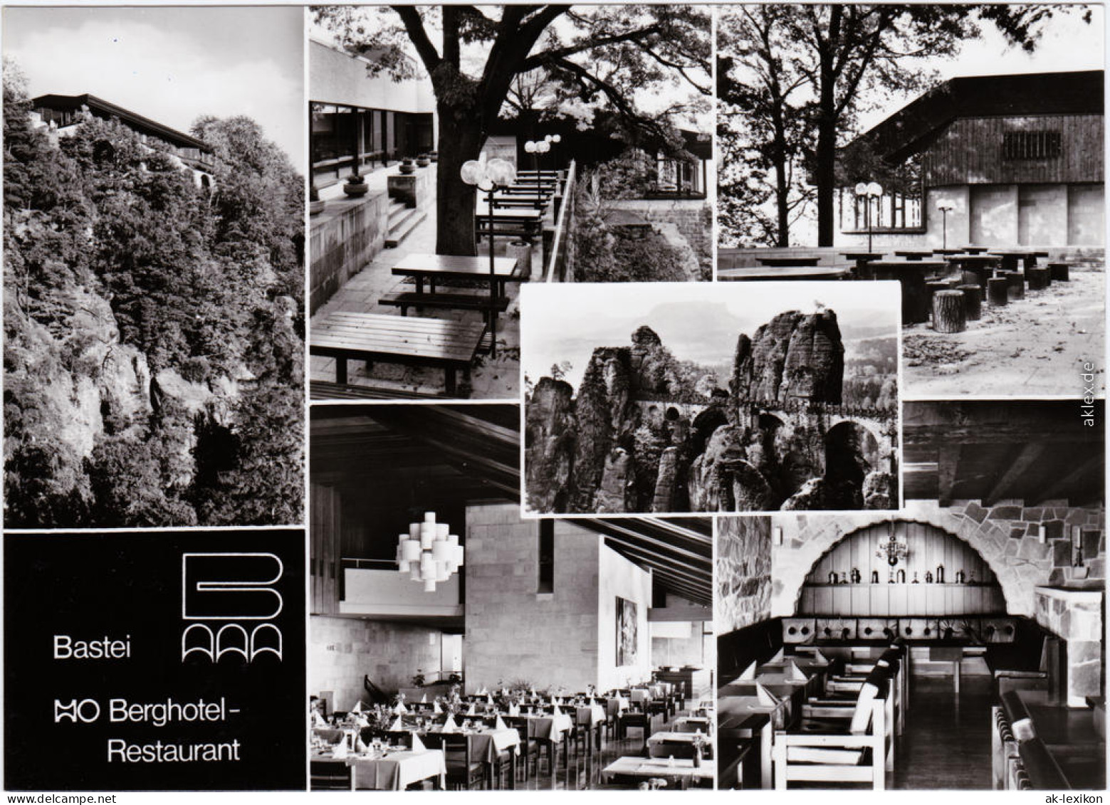 Rathen Bastei-Restaurant, Innen Und Außen B Pirna Bad Schandau 1980 - Rathen