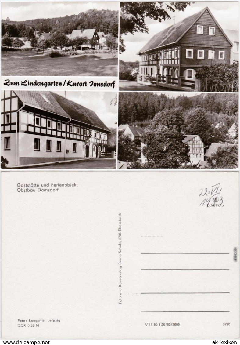 Jonsdorf Gaststäte Und Ferienobjekt B Oybin Zittau Oberlausitz 1982 - Jonsdorf