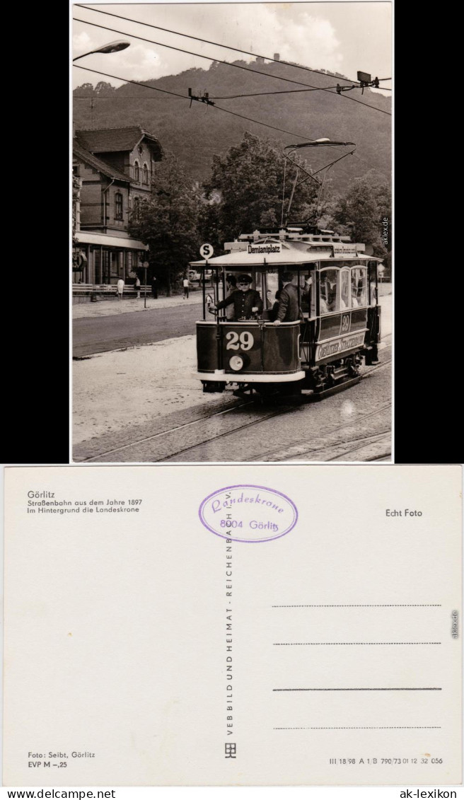 Görlitz Zgorzelec Straßenbahn Aus Dem Jahr 1897 Ansichtskarte 1973 - Görlitz