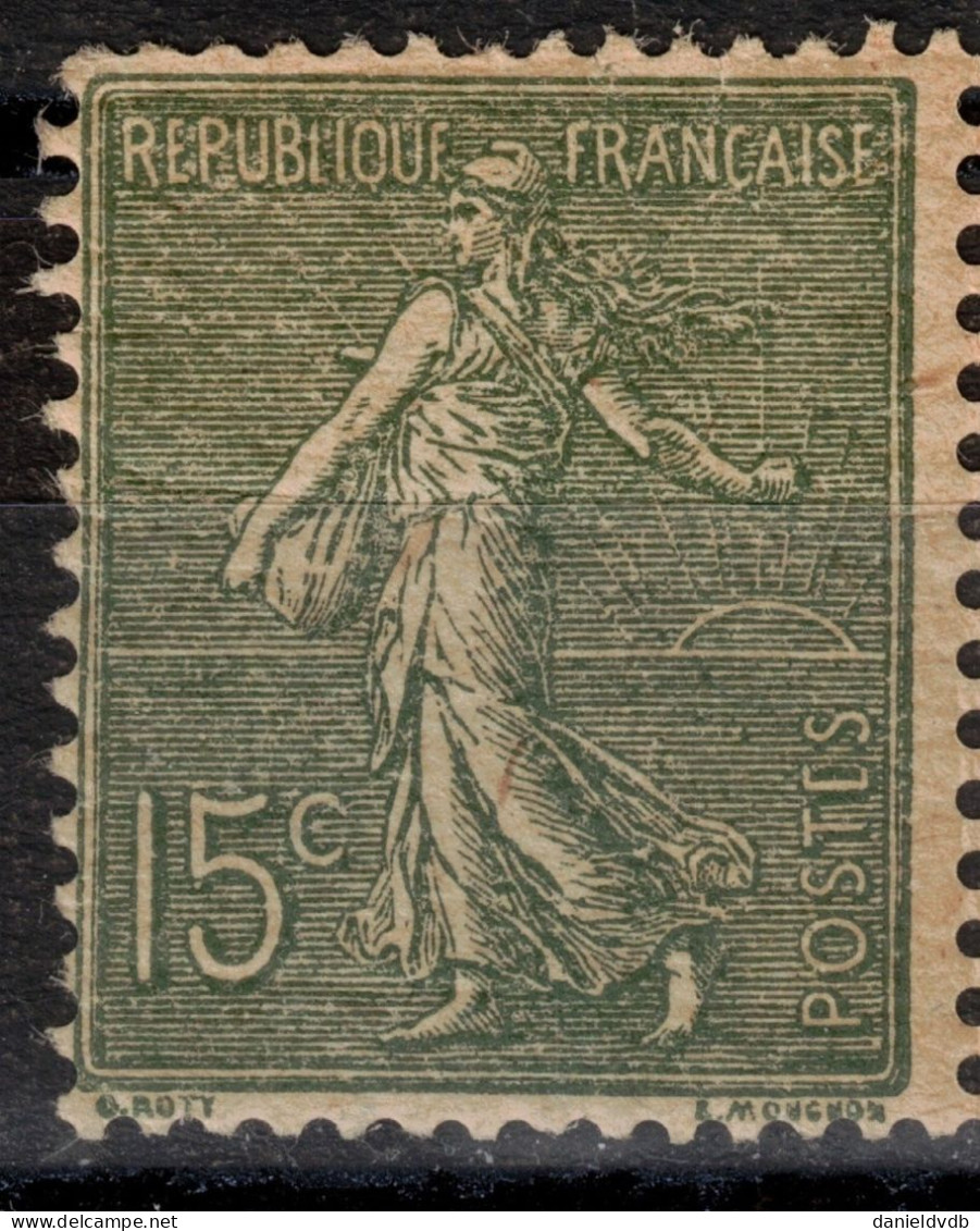 France 1903 N° 130j Papier GC Type IV Neuf ** MNH - 1903-60 Säerin, Untergrund Schraffiert