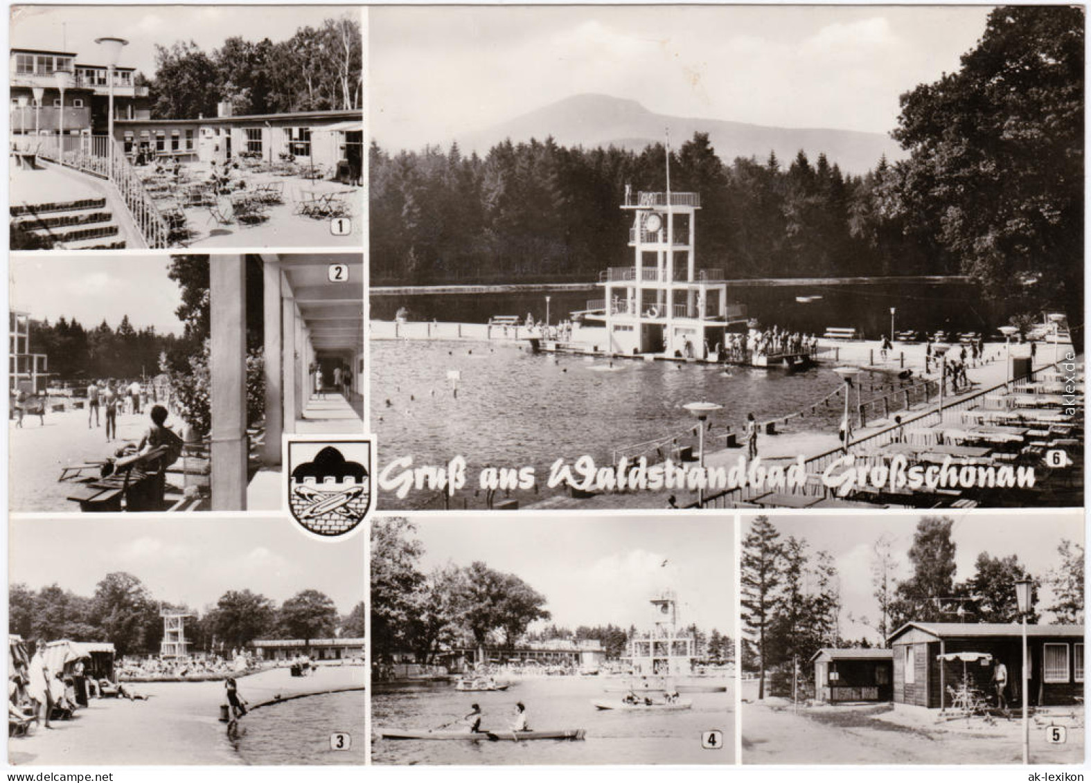 Großschönau  Oberlausitz Waldstrandbad: Gaststätte, Sprungturm Zeltplatz 1978 - Grossschönau (Sachsen)