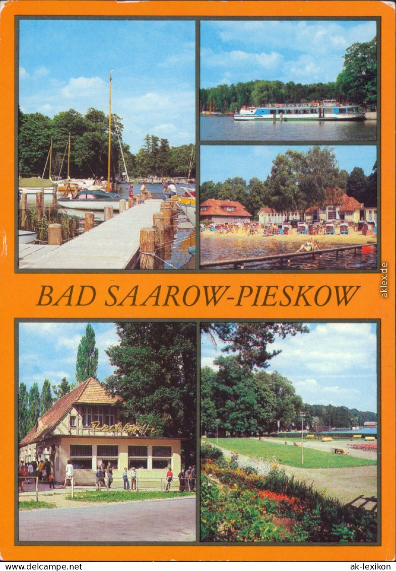 Pieskow Bad Saarow Anlegestelle, Dampferanlegestelle Erich-Weinert-Platz G1988 - Bad Saarow