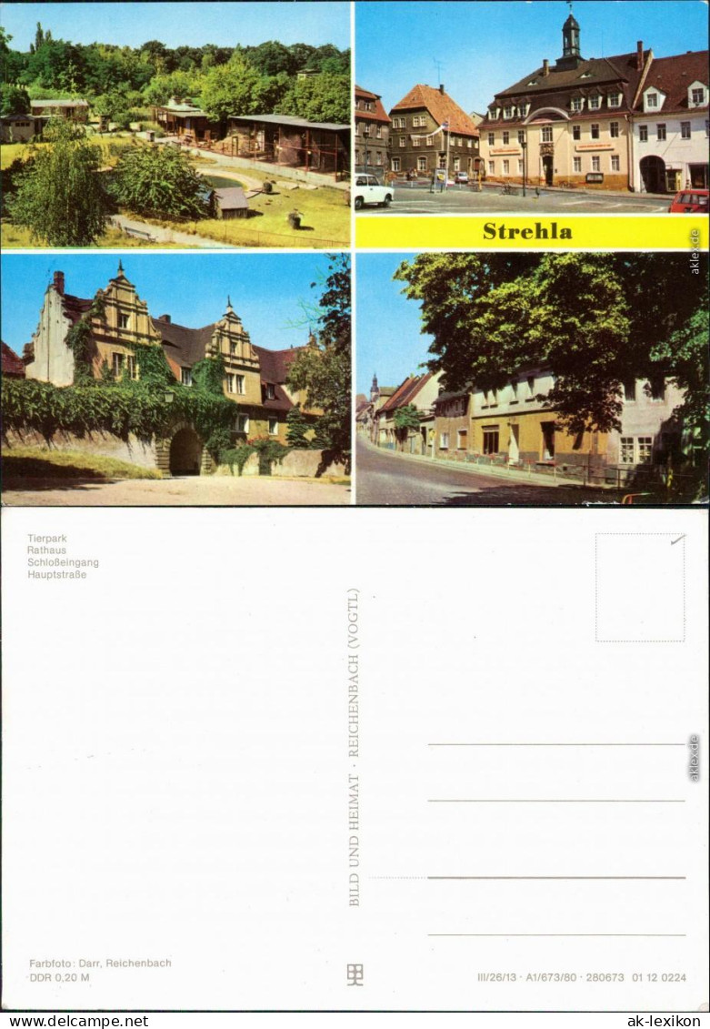 Strehla (Elbe) Tierpark, Rathaus, Schloßeingang, Hauptstraße 1973 - Otros & Sin Clasificación