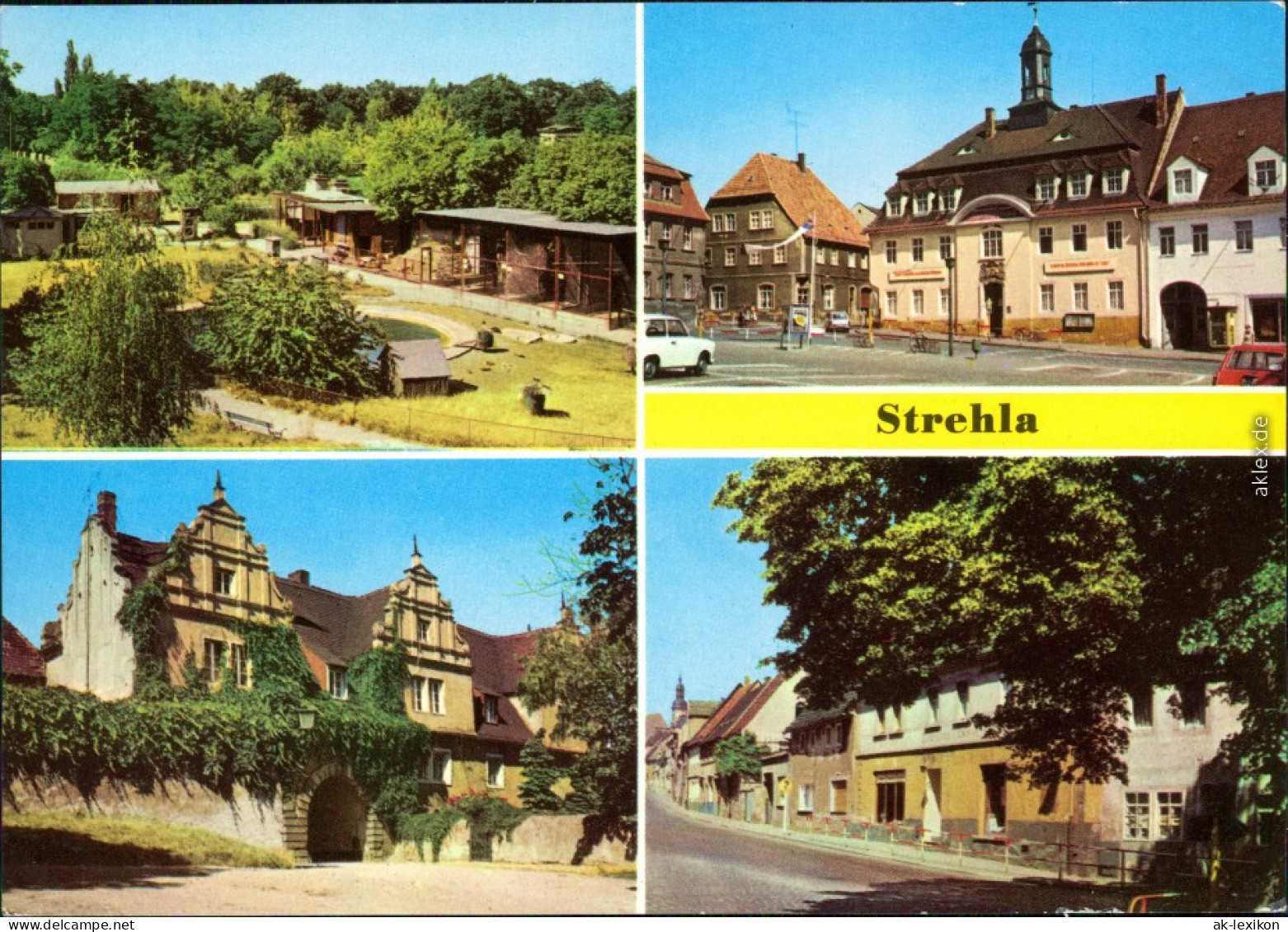 Strehla (Elbe) Tierpark, Rathaus, Schloßeingang, Hauptstraße 1973 - Otros & Sin Clasificación