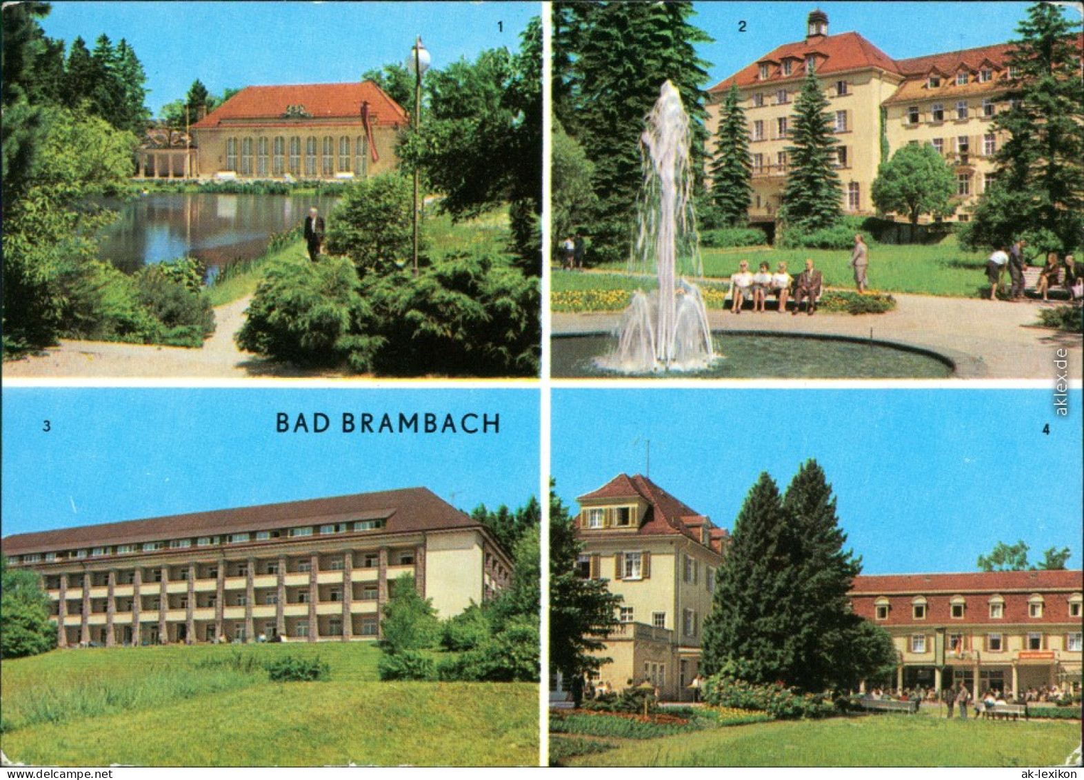 Bad Brambach Festhalle, Joliot-Curie-Haus, Julius-Fucik-Haus, Vogtlandhaus 1974 - Bad Brambach