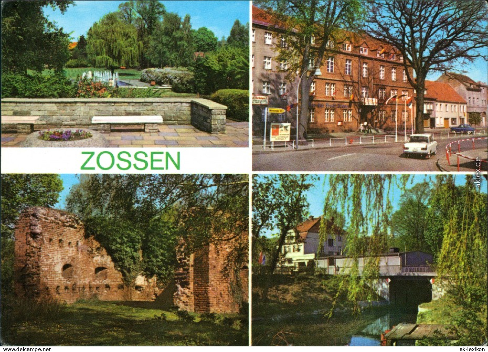 Zossen Stadtpark, Rat Der Stadt Zossen, Burgruine Im Stadtpark, Nottekanal 1978 - Zossen