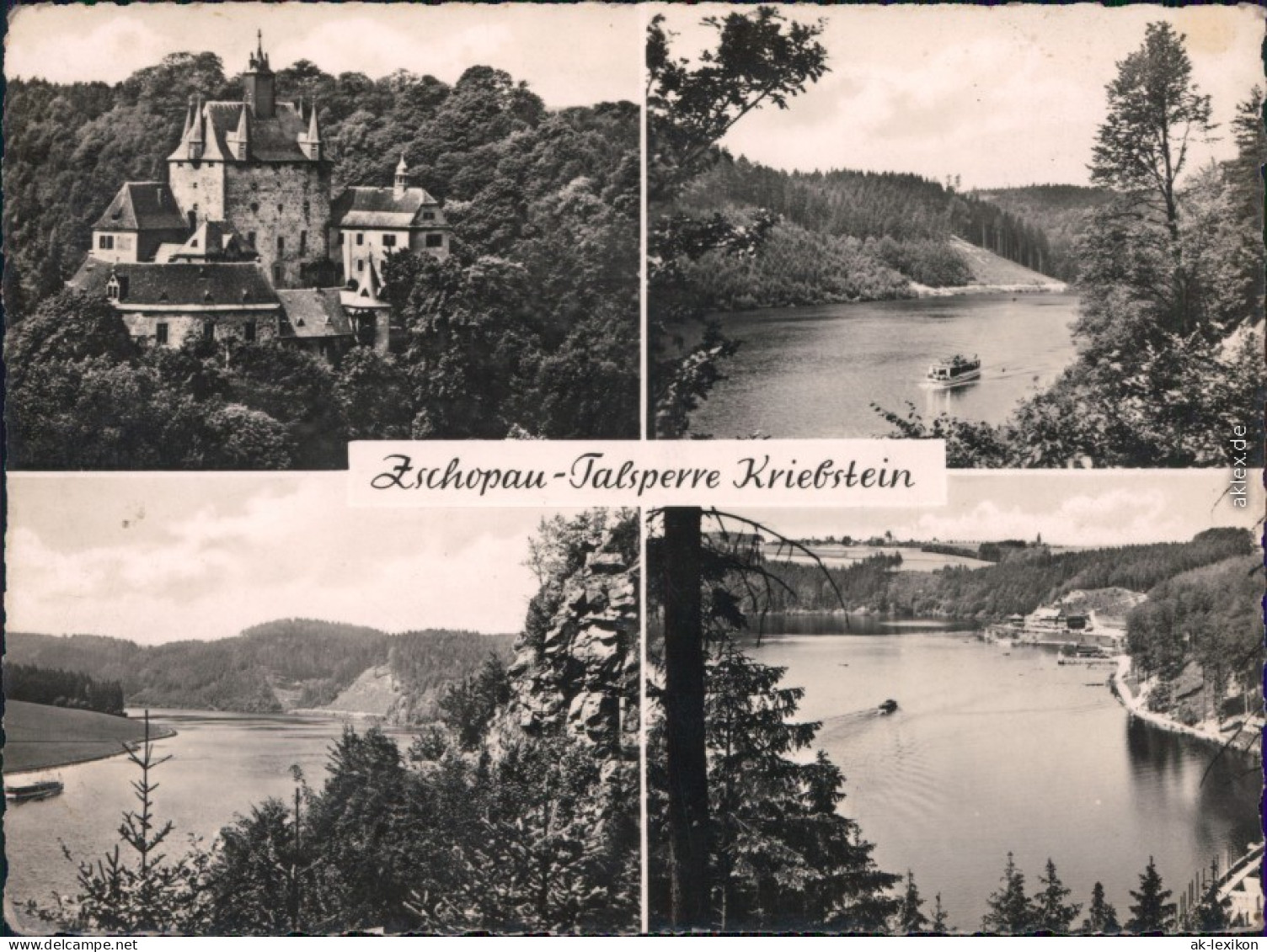 Ansichtskarte Lauenhain-Mittweida Burg, Stausee Mit Dampfer 1963 - Mittweida